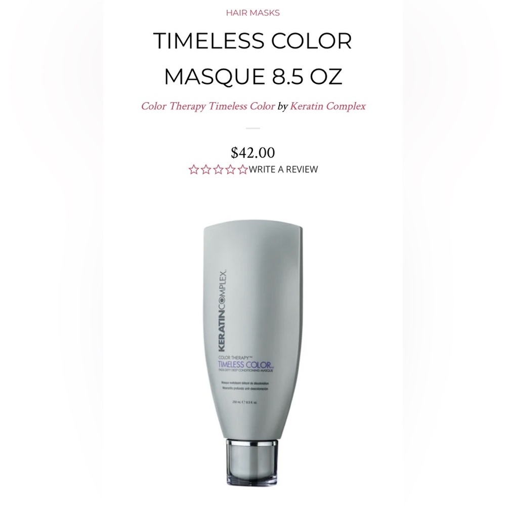 Keratin Complex Timeless Color Mask - Silver/Purple
